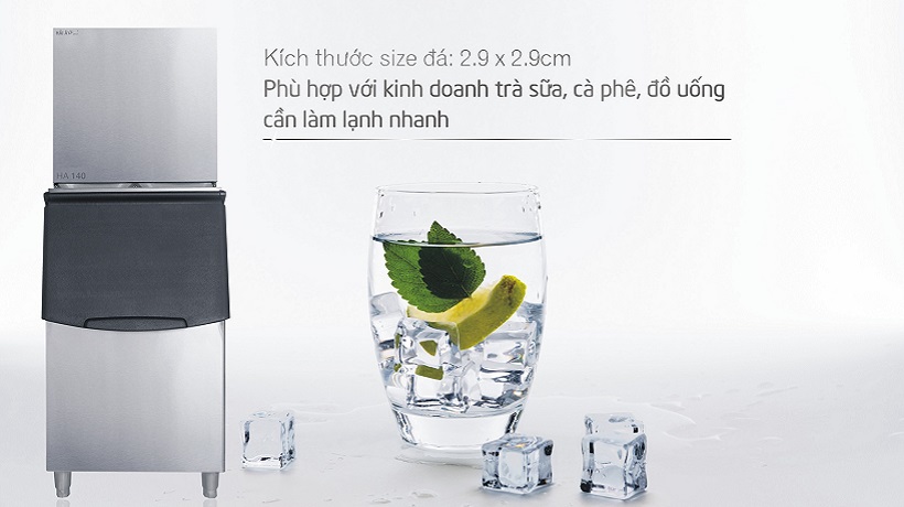 chênh lệch giá cả giữa các loại máy làm đá viên sạch