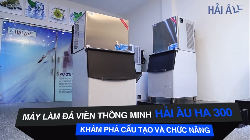 máy làm đá viên sạch tinh khiết hải âu