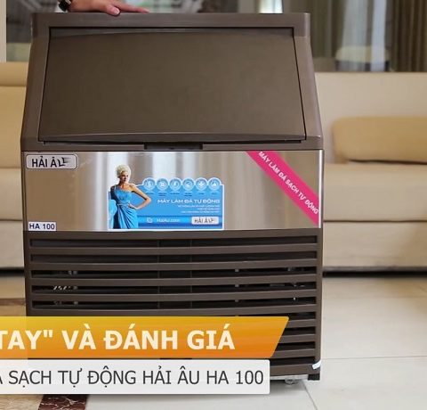 trải nghiệm máy làm đá tinh khiết hải âu