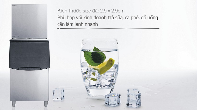 máy làm đá viên sạch hải âu