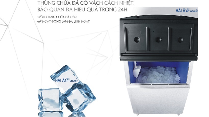 phân biệt máy làm đá xịn rởm